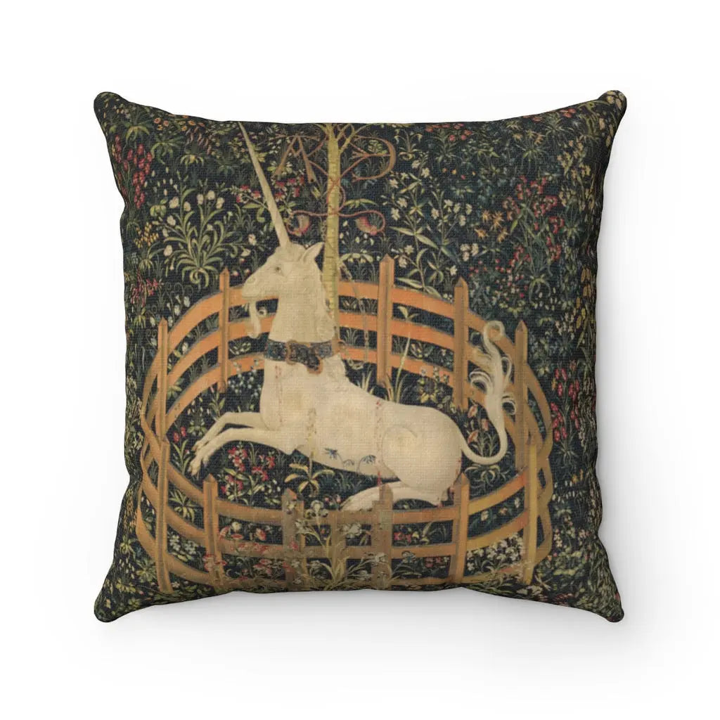 Unicorn In Captivity Square Pillow - Geek House Creations