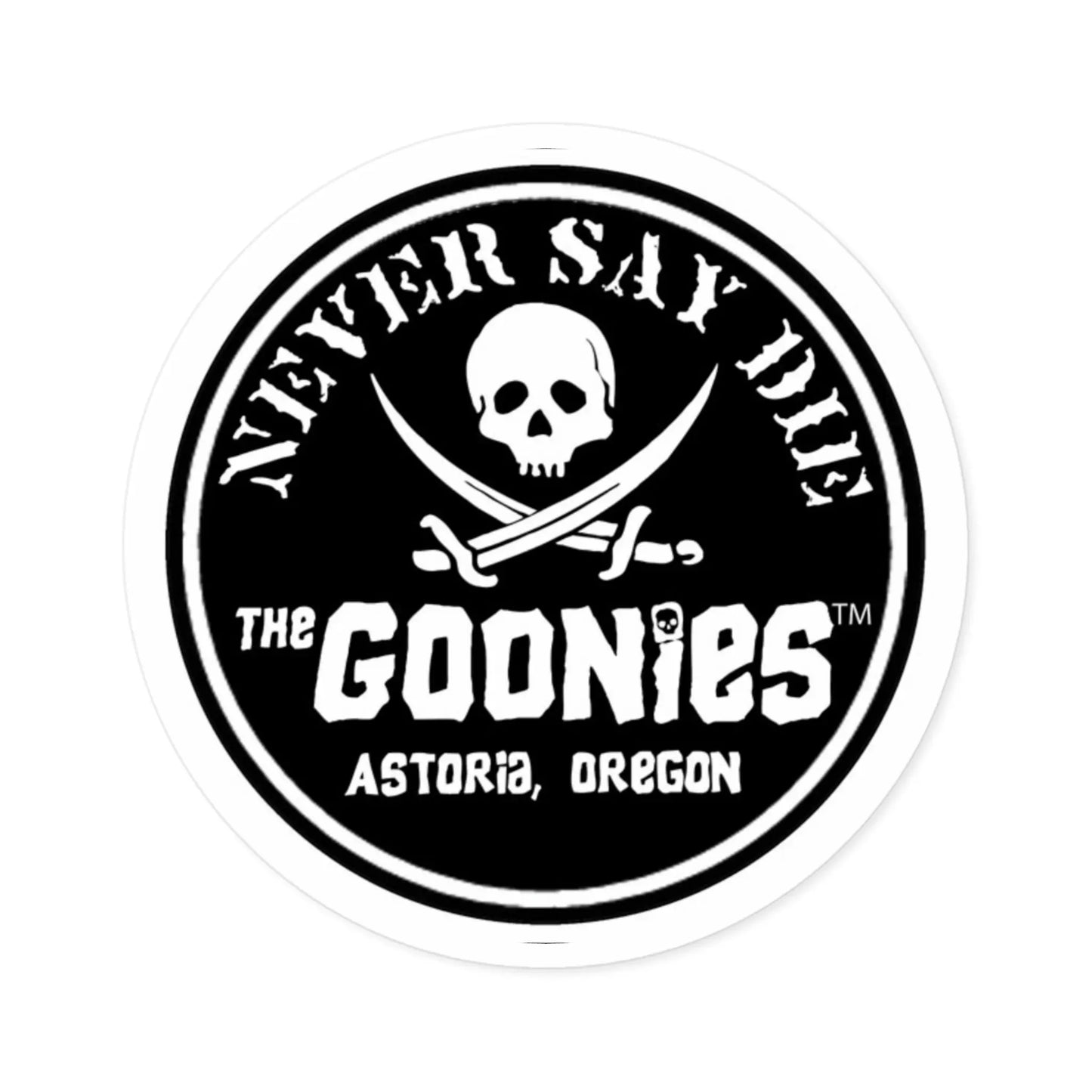 Goonies Never Say Die Stickers, perfect for fans of the Goonies movie - Geek House Creations