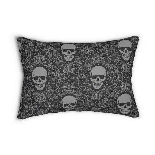skull decor Lumbar Pillow - Geek House Creations