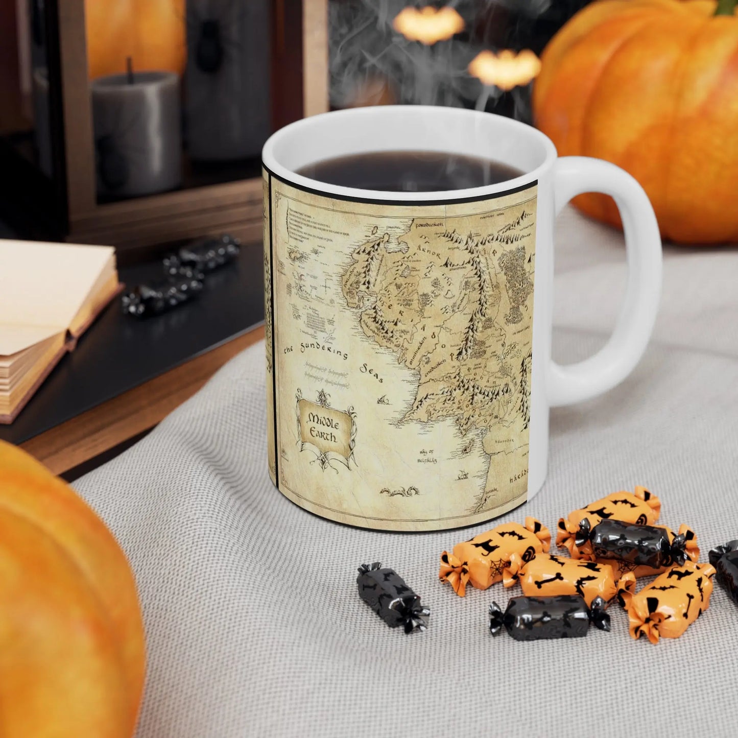 Middle-Earth Map LOTR Ceramic Mug 11oz - Geek House Creations