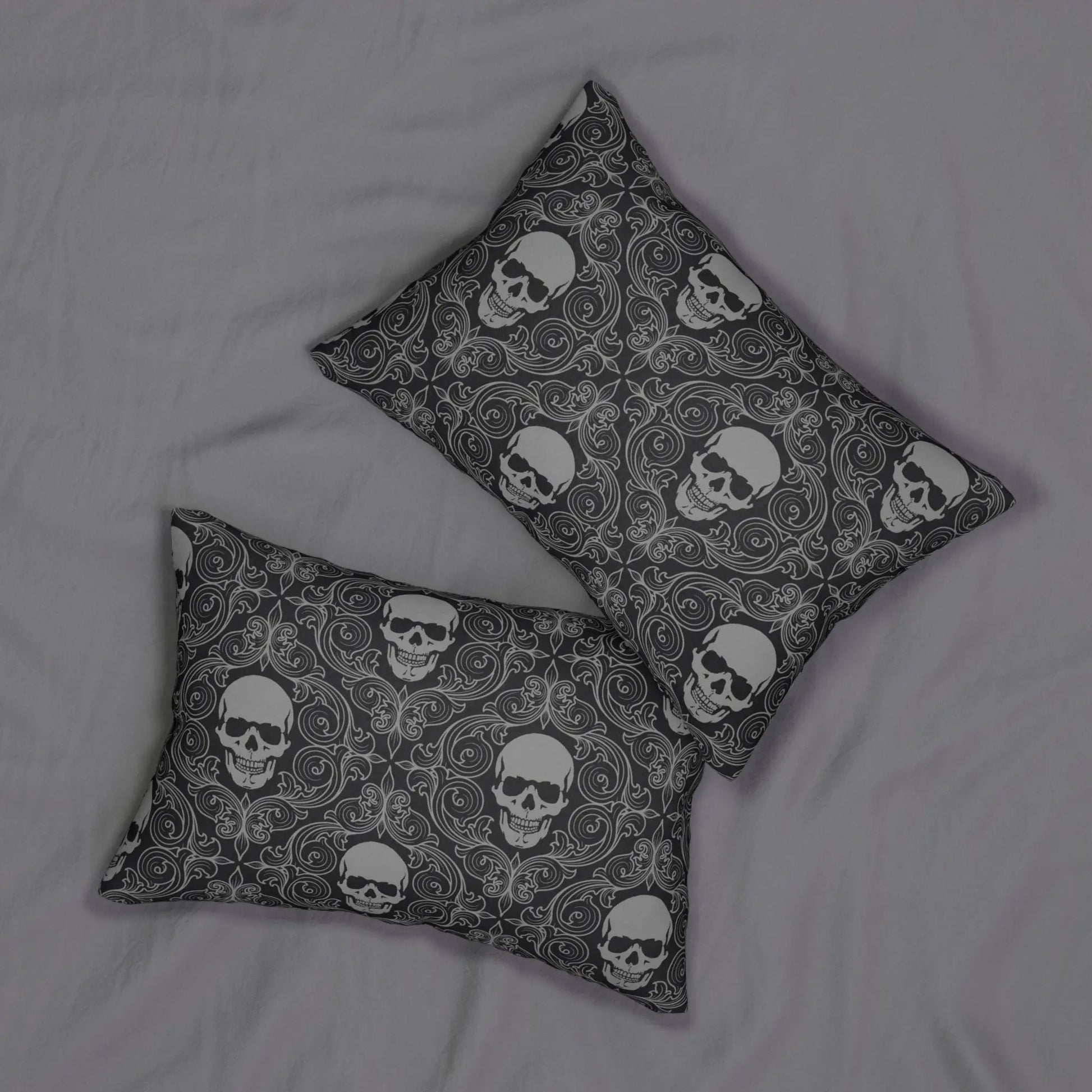 skull decor Lumbar Pillow - Geek House Creations
