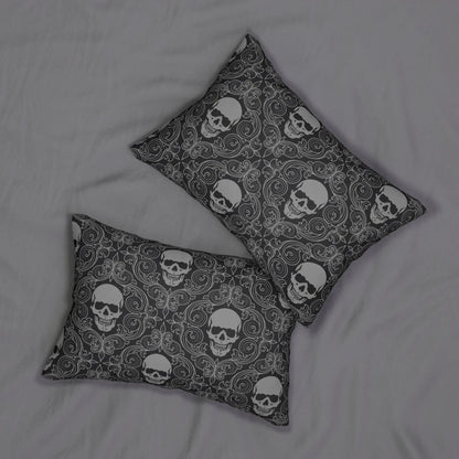 skull decor Lumbar Pillow - Geek House Creations