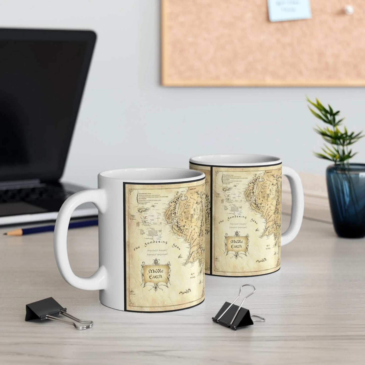 Middle-Earth Map LOTR Ceramic Mug 11oz - Geek House Creations