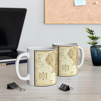 Middle-Earth Map LOTR Ceramic Mug 11oz - Geek House Creations
