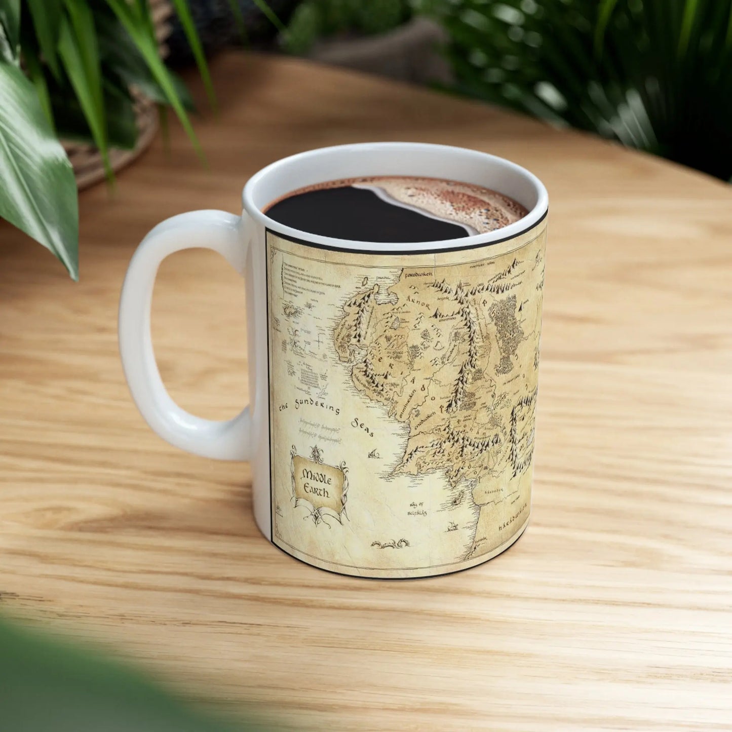 Middle-Earth Map LOTR Ceramic Mug 11oz - Geek House Creations