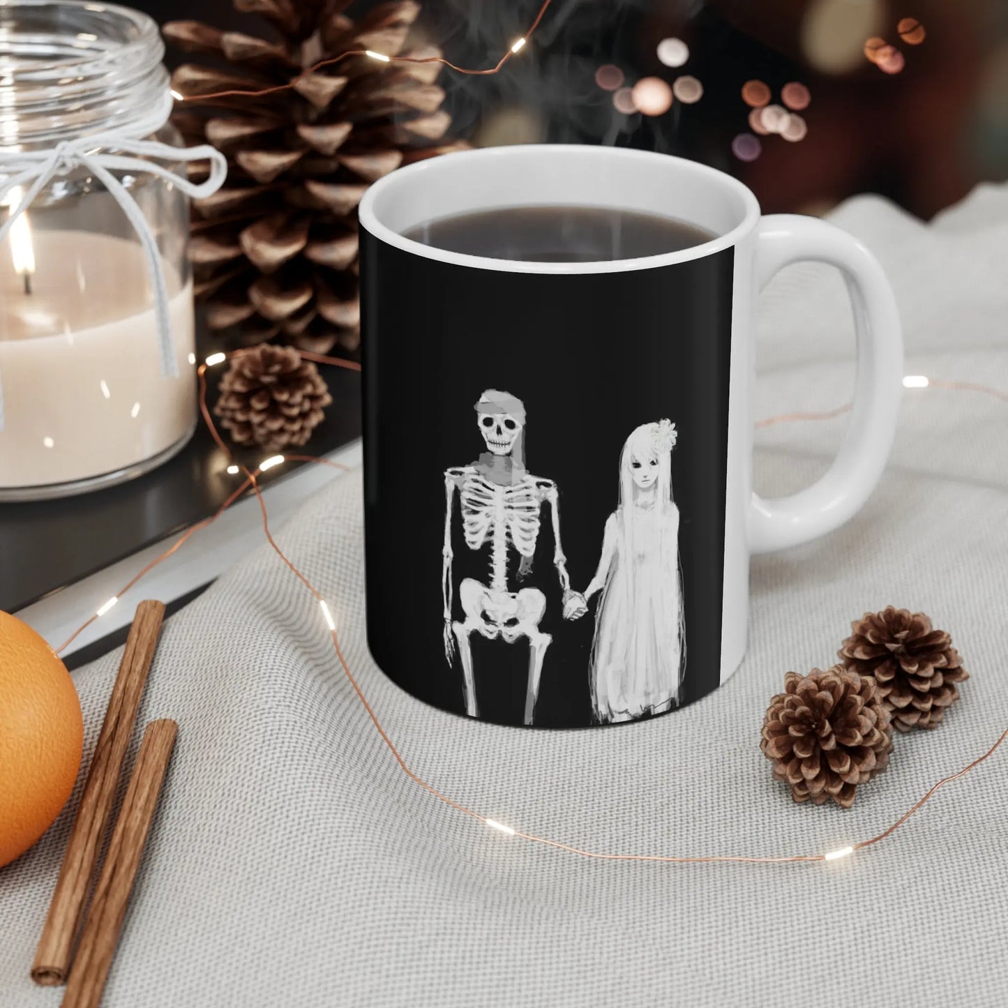 Skeleton Couple Romantic Mug 11oz - Geek House Creations