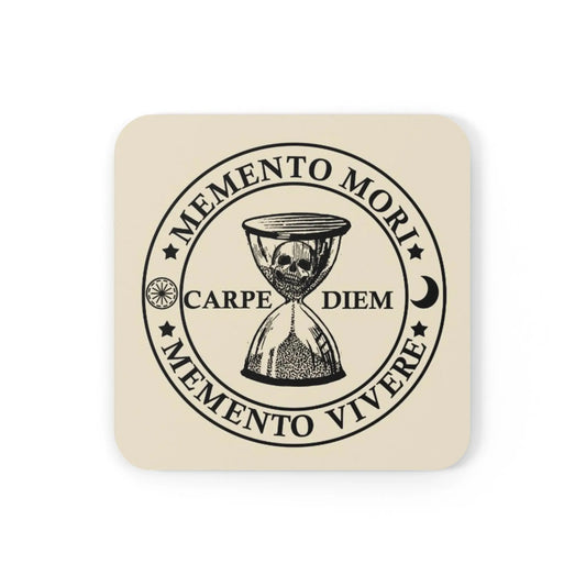 Memento Mori Corkwood Coaster Set - Geek House Creations