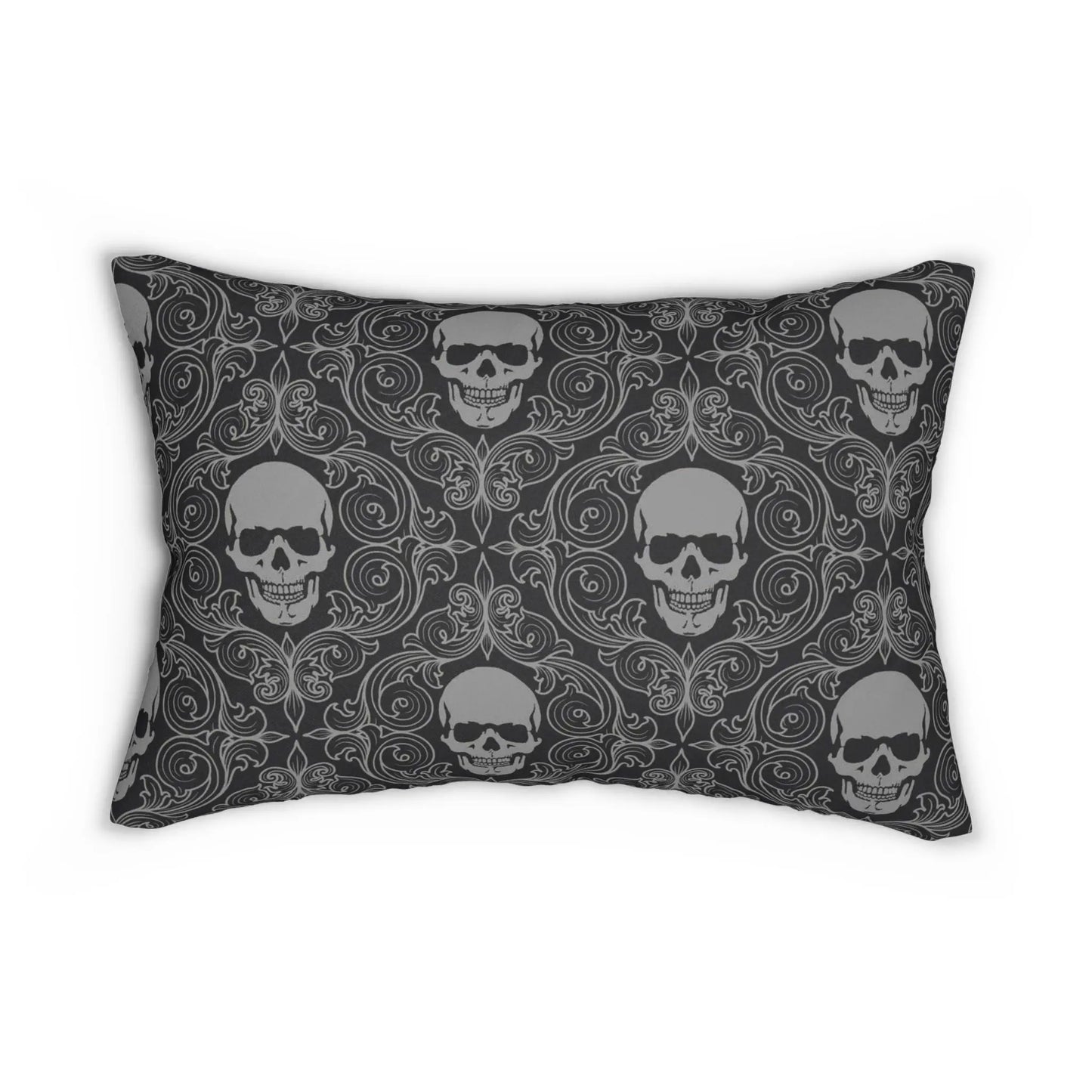 skull decor Lumbar Pillow - Geek House Creations