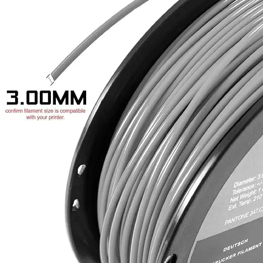 HATCHBOX ABS 3D Printer Filament, Dimensional Accuracy +/- 0.05 mm, 1 kg Spool, 3.00 mm, Black - Geek House Creations