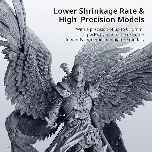 ANYCUBIC Water Washable 3D Printer Resin 2.0, 405nm High Precision 3D Resin, Low Shrinkage Photopolymer Resin for 4K/8K/12K Capable LCD DLP Resin 3D Printer (Grey + Grey, 2000g) - Geek House Creations