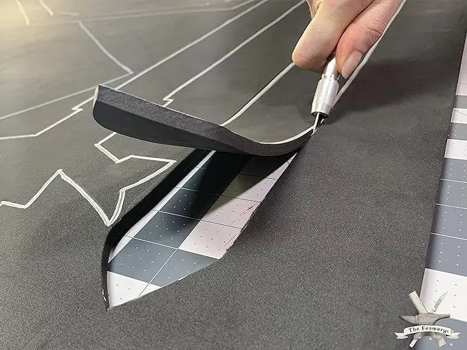 EVA Foam Cosplay - 8mm (1mm to 10mm) - Black or White - 14" x 39" Sheet - Ultra High Density Craft Foam 85 kg/m3 - by The Foamory - Geek House Creations