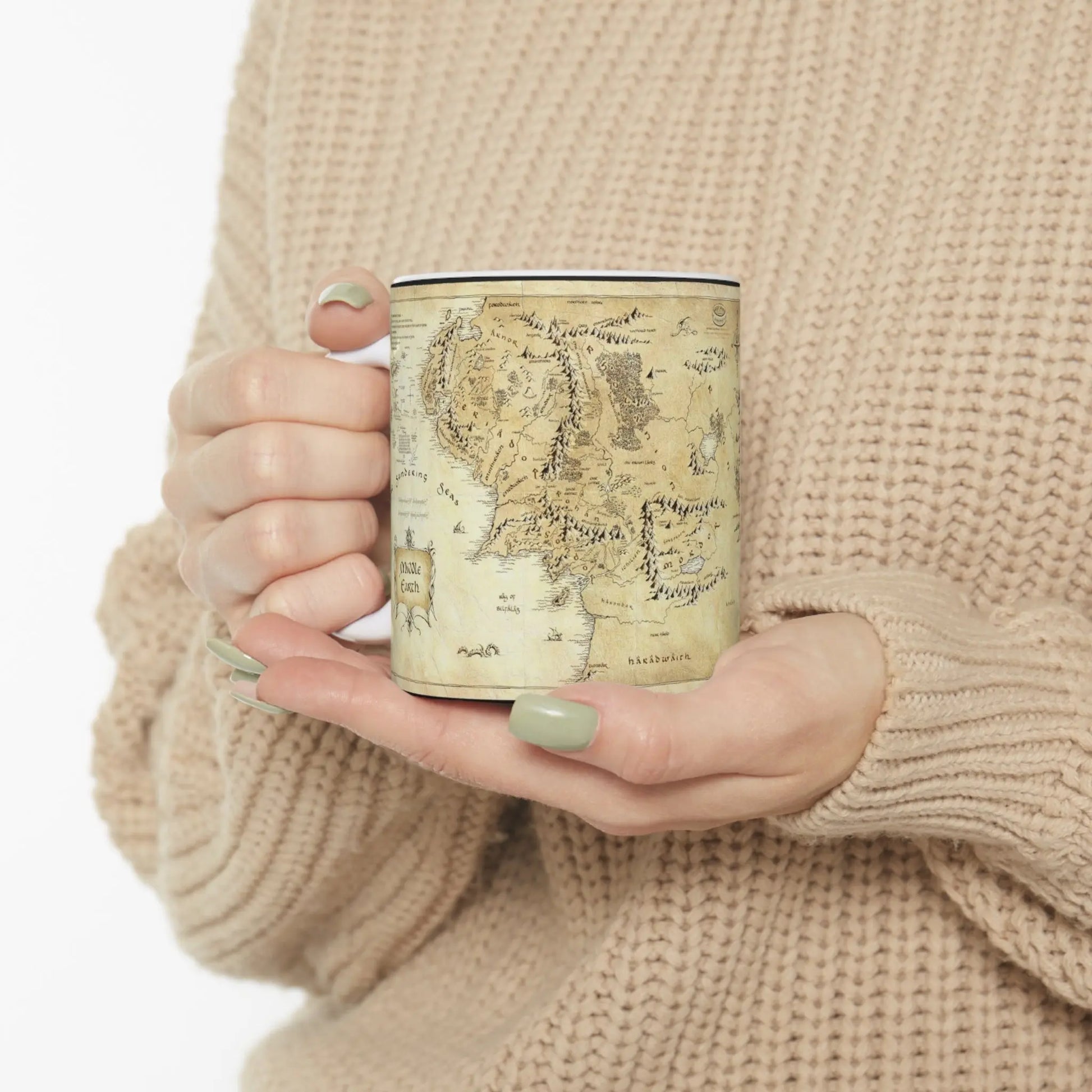 Middle-Earth Map LOTR Ceramic Mug 11oz - Geek House Creations
