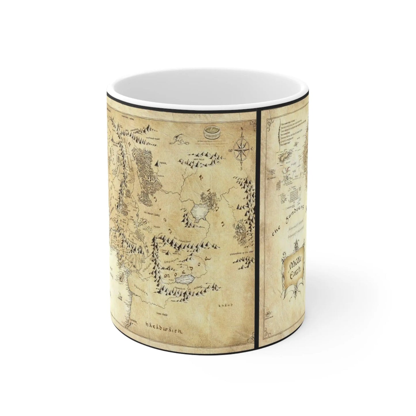 Middle-Earth Map LOTR Ceramic Mug 11oz - Geek House Creations