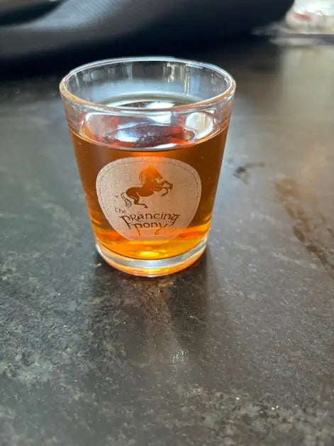 Prancing Pony Shot Glass from LOTR - Geek House Creations