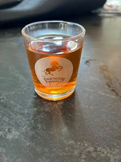 Prancing Pony Shot Glass from LOTR - Geek House Creations