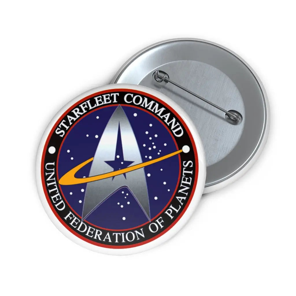 Starfleet Command Federation of Planets Star Trek Custom Pin Buttons - Geek House Creations