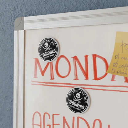 Goonies Never Say Die Button Magnet, Round (1 & 10 pcs) - Geek House Creations