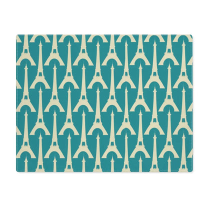 Eiffel Tower Paris Inspired Placemat, Turquoise - Geek House Creations