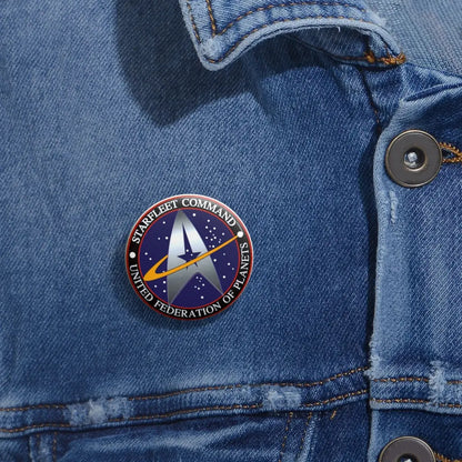 Starfleet Command Federation of Planets Star Trek Custom Pin Buttons - Geek House Creations