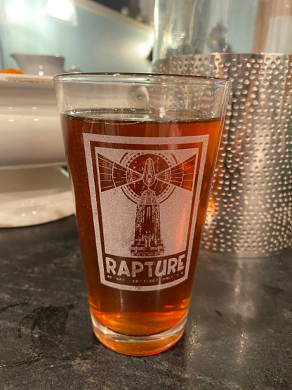 Bioshock Infinite Rapture Pint Glass - Geek House Creations