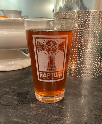 Bioshock Infinite Rapture Pint Glass - Geek House Creations