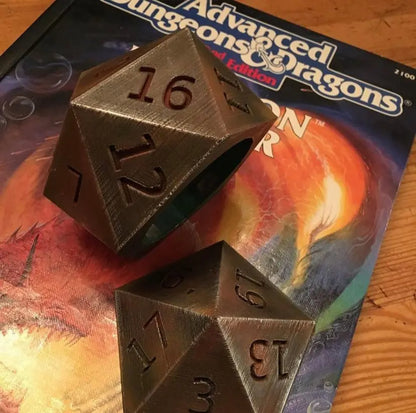 20 Sided Die Dungeons and Dragons Dice Box or Ring Box - Geek House Creations