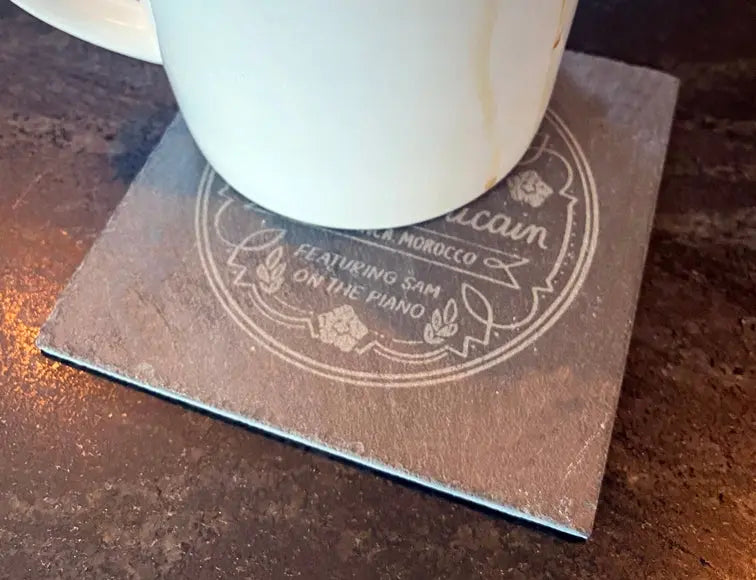Rick's Cafe Americain Slate Coasters, Set of 4 - Geek House Creations