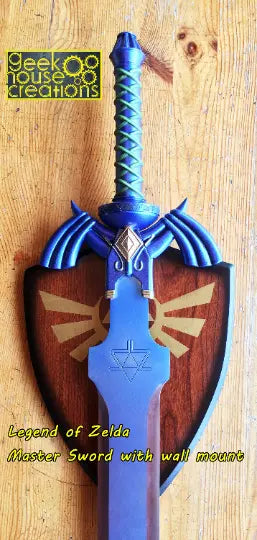 Legend of Zelda Link Master Sword display - Geek House Creations