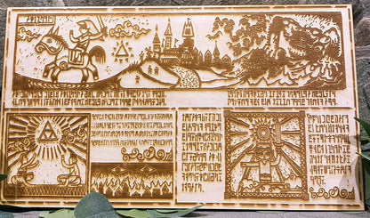 Legend of Zelda story hieroglyph Wall Art, woodwork - Geek House Creations
