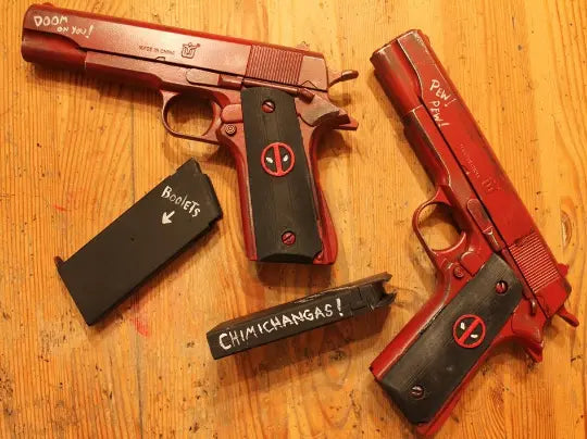 Deadpool Twin Pistols Cosplay props - Geek House Creations