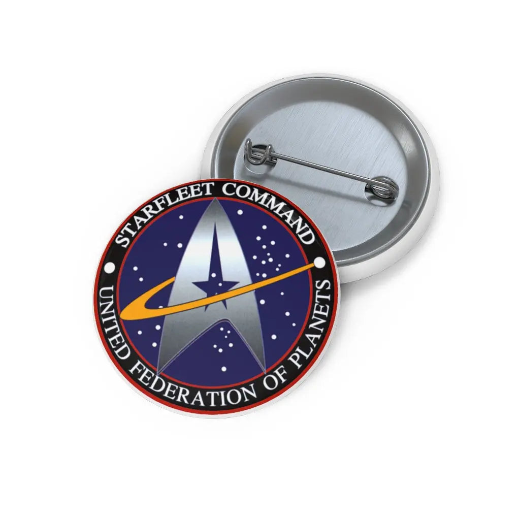Starfleet Command Federation of Planets Star Trek Custom Pin Buttons - Geek House Creations