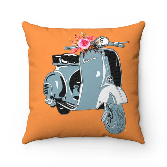 Vespa Scooter Pillow, orange - Geek House Creations