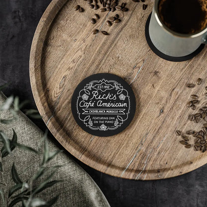 Casablanca Rick's Cafe Americain Coasters - Geek House Creations
