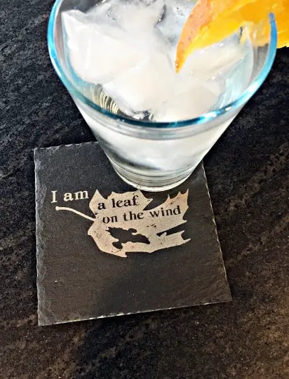 I am a leaf on the wind Firefly Serenity Slate Coasters Set of 4, - Geek House Creations