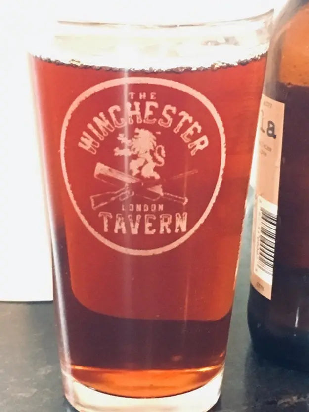 The Winchester Tavern Shaun of the Dead, Beer Pub Pint Glass - Geek House Creations