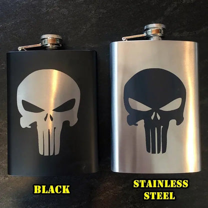 Punisher Stainless Steel hip flask - Geek House Creations