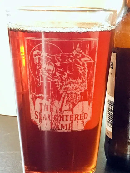 The Slaughtered Lamb American Werewolf In London, Beer Pub Pint Glass - Geek House Creations