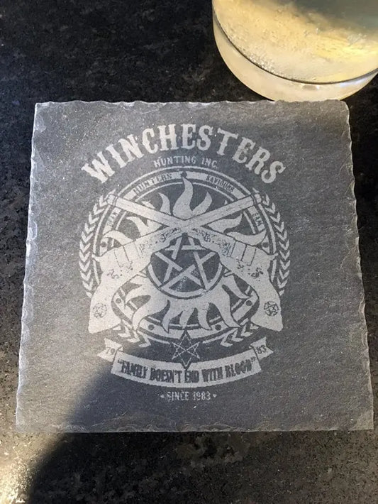 Supernatural Sam and Dean Winchesters Hunters Coasters Set of 4 - Geek House Creations