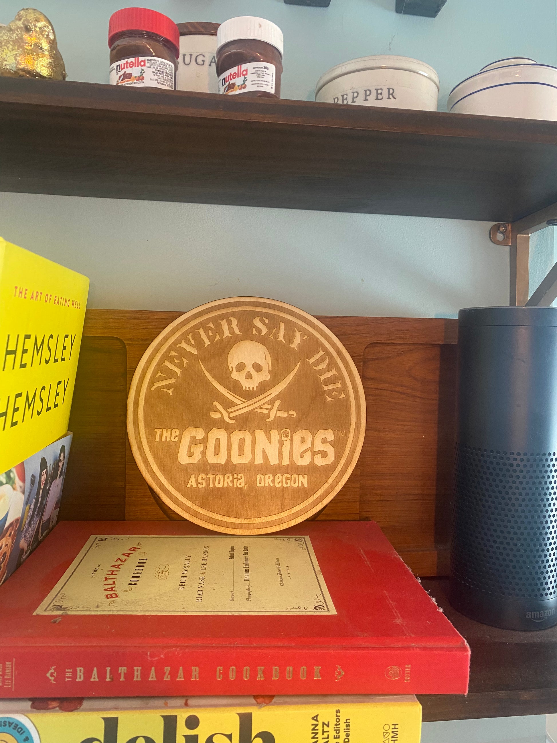 Goonies Never Say Die Wall Art, woodwork - Geek House Creations