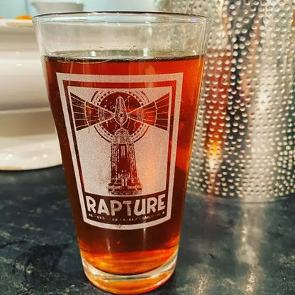 Bioshock Infinite Rapture Pint Glass - Geek House Creations