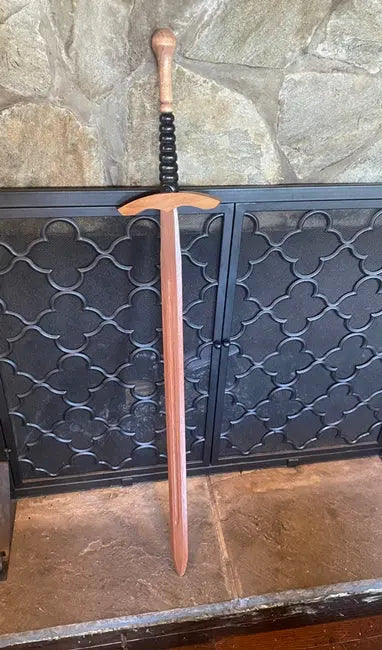Wooden Two Handed Long Sword - Geek House Creations
